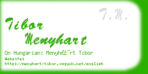 tibor menyhart business card